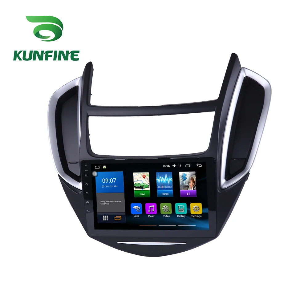 Octa Core 1024*600 Android 8.1 Car DVD GPS Navigation Player Deckless Car Stereo For Chevrolet TRAX