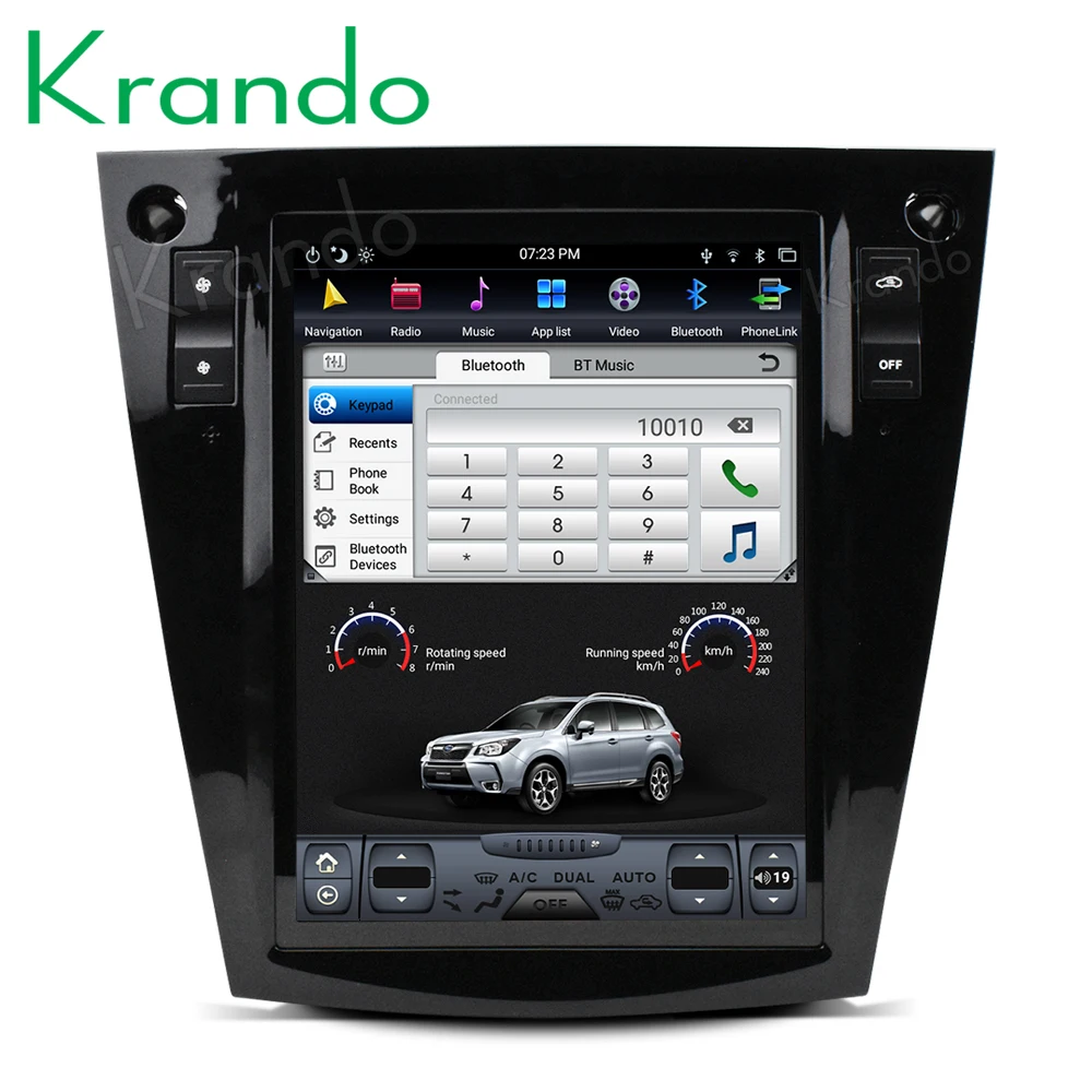 Sale Krando Android 8.1 10.4" Vertical screen car dvd audio player For Subaru Forest /XV 2012-2017 gps navigation multimedia system 5
