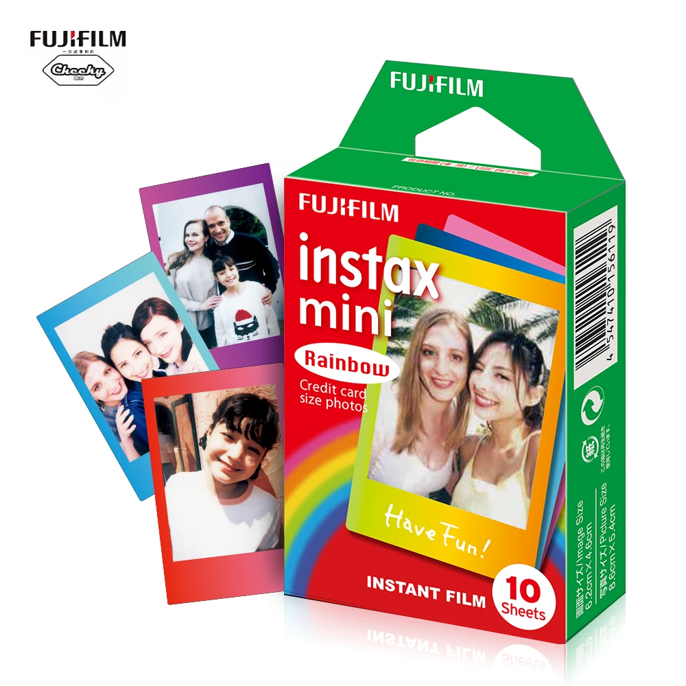 Fujifilm Instax Mini красочная радужная пленка фотоальбом мгновенная печать для Fujifilm Instax Mini 7 s 8 25 90 9 10 листов