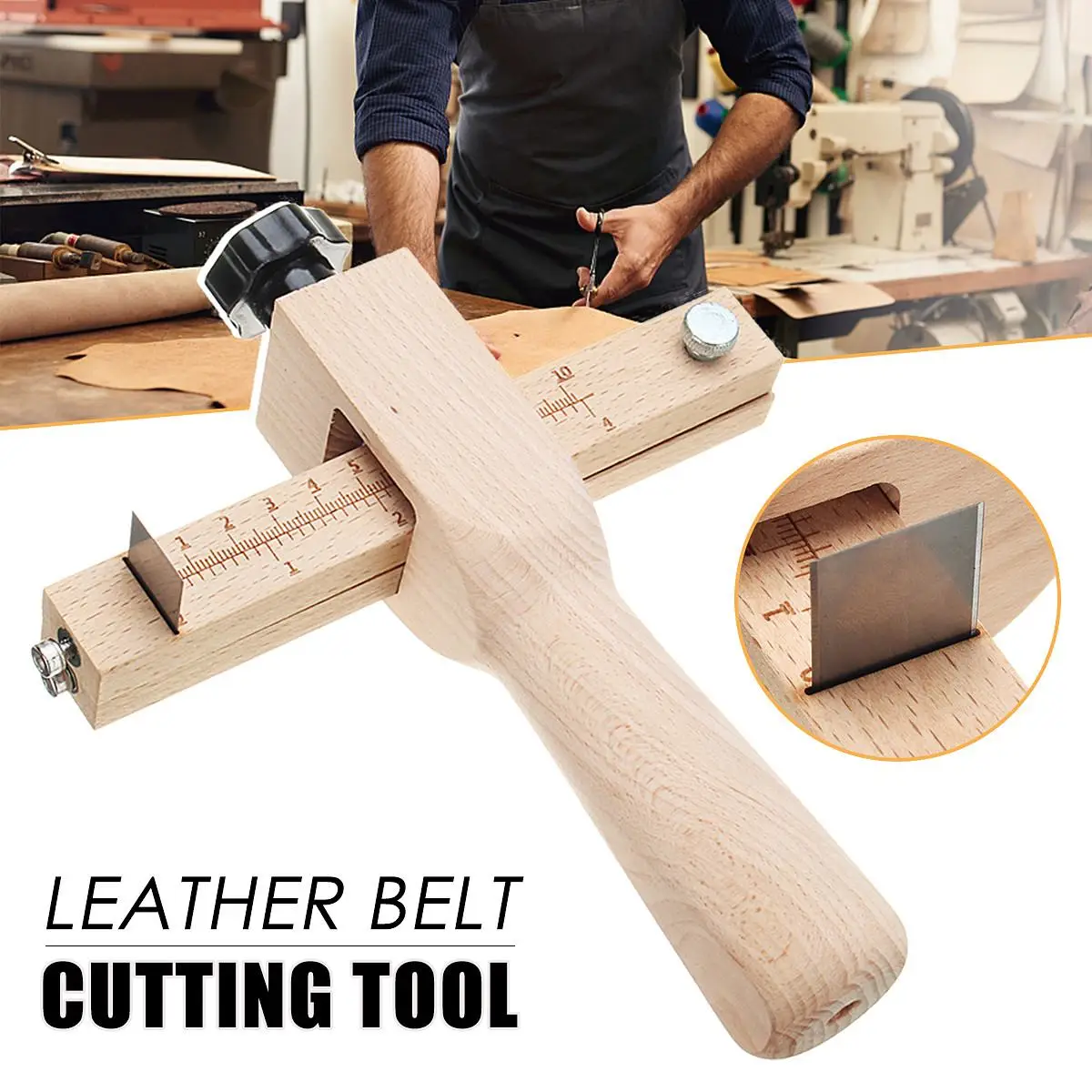 10cm Durable Leather craft Tool Leather Strip Strap Cutter Craft Hand