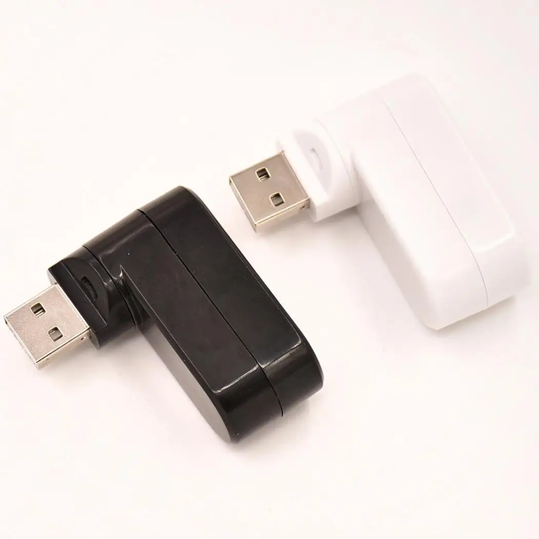 Вращающийся высокоскоростной 3 порта USB Spliter HUB 5V Splitter 40 85Degree 20 75 Degree 500mA Adapter|USB-хабы|