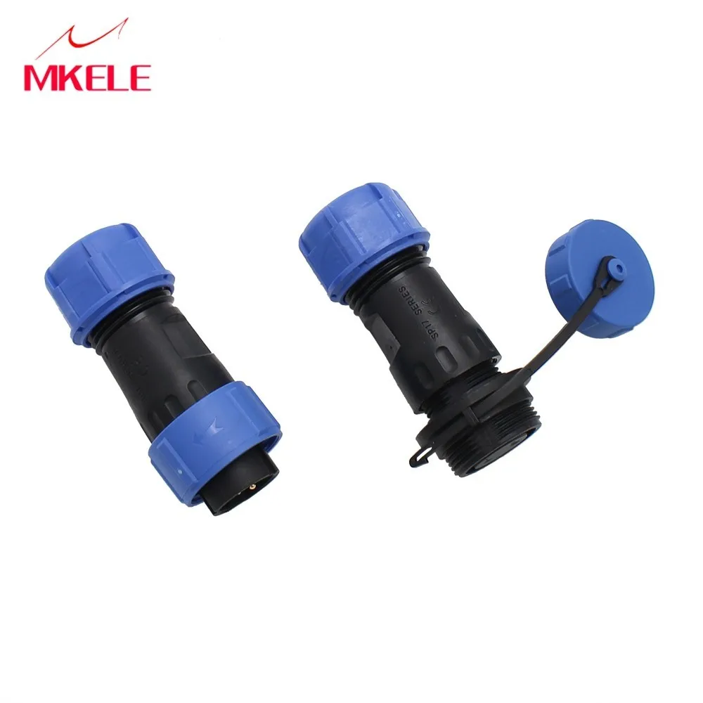 SP17 2 P Waterdichte Connector Pin In-lijn Socket Luchtvaart Connector Male Plug & Vrouwelijke Socket Pin Copper Housing