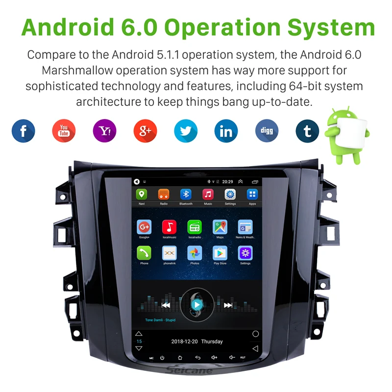 Discount Seicane 9.7" Android 6.0 Car Radio for 2018 Nissan NAVARA Terra with GPS Navi System Mirror link WIFI support 3G OBD2 DVR SWC 1 Discount Seicane 9.7" Android 6.0 Car Radio for 2018 Nissan NAVARA Terra with GPS Navi System Mirror link WIFI support 3G OBD2 DVR SWC 1