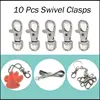 10pcs/Lot D Ring Swivel Lobster Clasp Keychain Alloy Metal Clasps Hooks Handbag Straps Accessories DIY Jewelry Making ► Photo 2/6