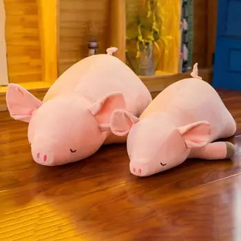 

Soft Down Cotton Pig Plush Toy Pink Girls Children Cute Pillow Doll Baby Appease Kawaii Sleeping Stuffed Doll