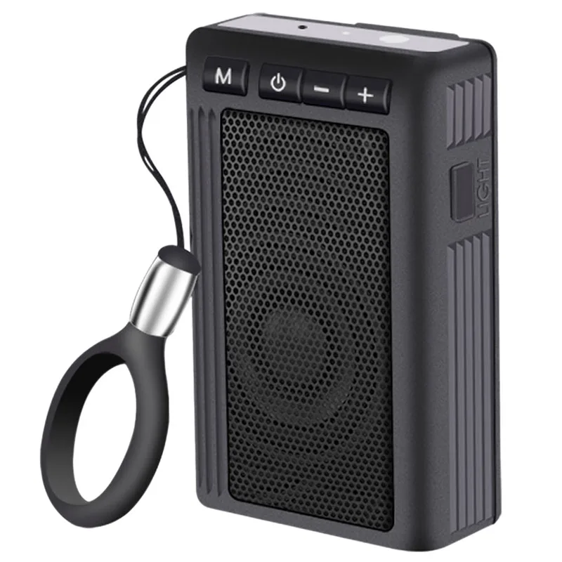 

Portable Ipx6 Waterproof Bluetooth Speaker Gt01 Elderly Radio Flashlight Portable Mini Card Outdoor Climbing Square Singing Bl