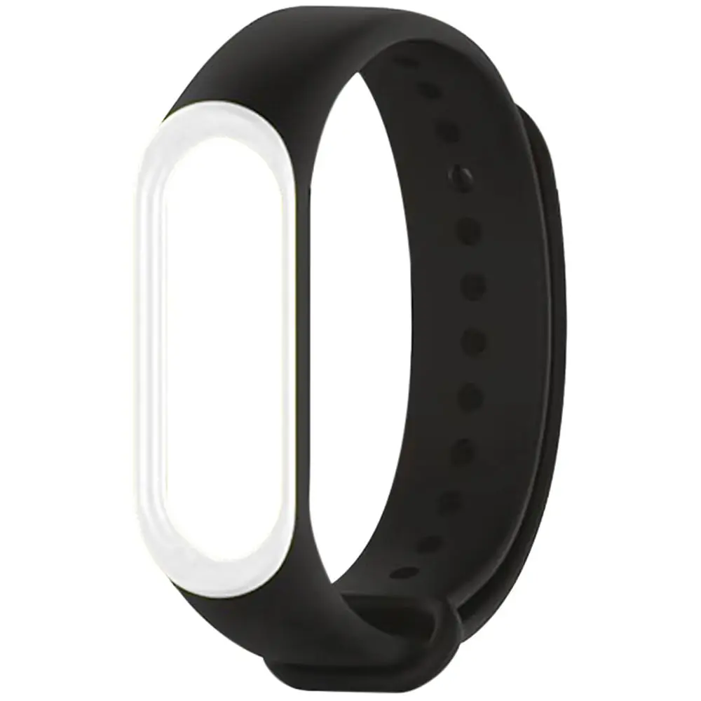 Alfa Wise ремешок для часов двойной цвет Anit Lost Регулируемый TPC Xiaomi Mi Band 3 умные