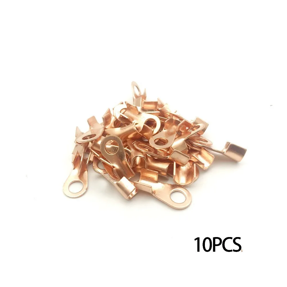 

Free shipping 10PCS Wire Terminal Copper Joint Wire Connector Open Copper Nose OT10A 20A 30A 40A 50A