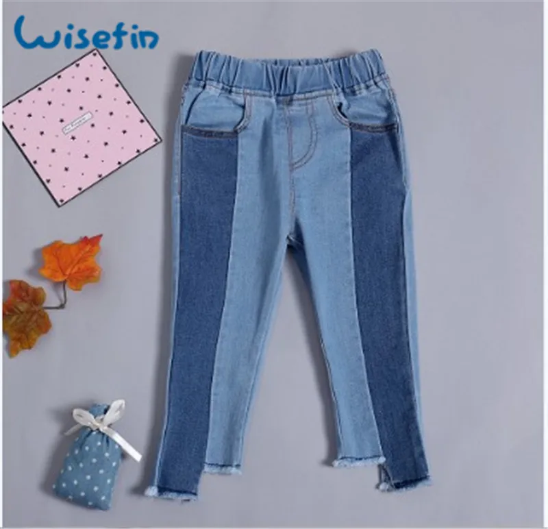 

Fashion Toddler Kids Children Girls Jeans Irregular Pants Denim Trousers Baby Girls Casual Jeans Stretch Elastic Trousers P35