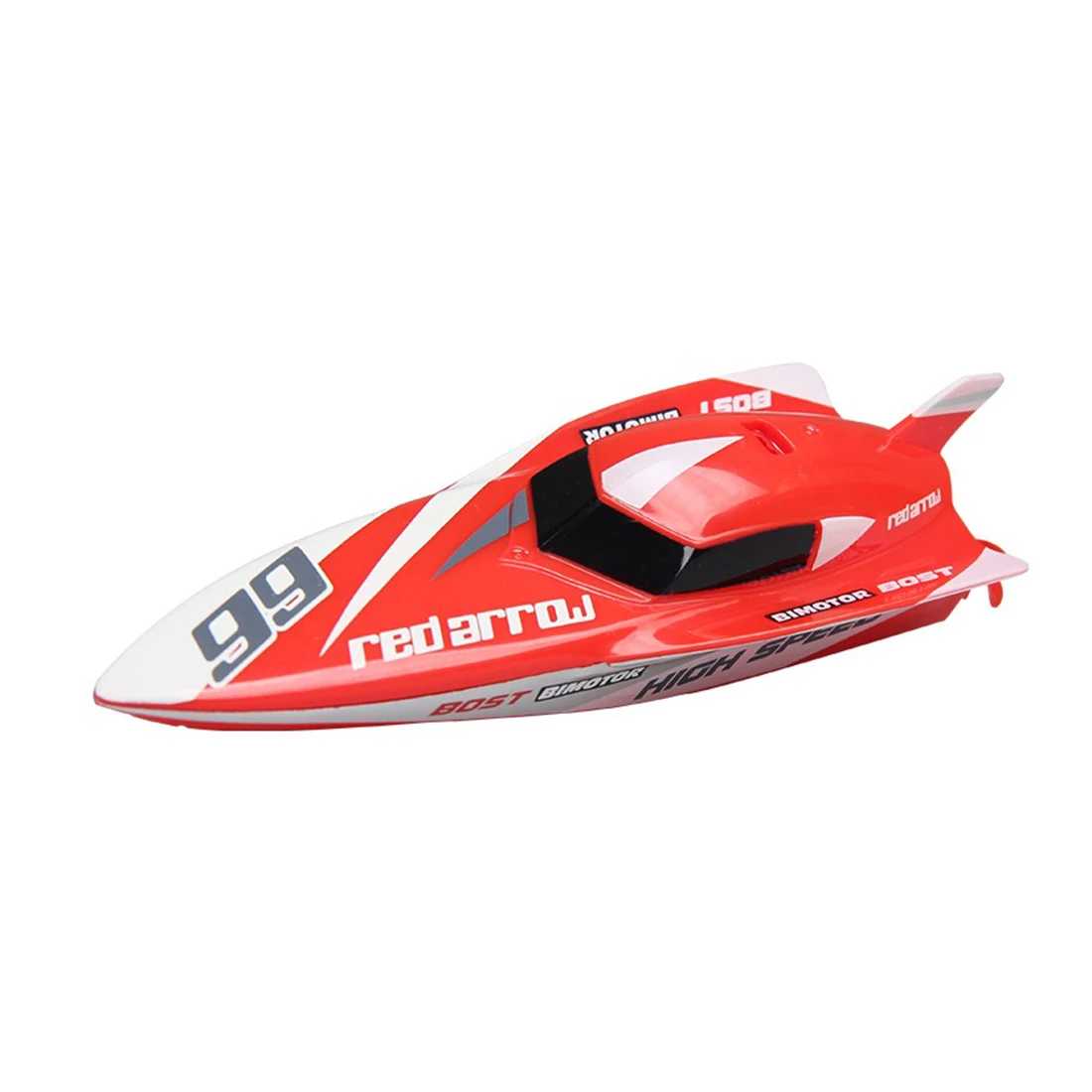 2.4G Mini RC Boats Remote-controlled Speed Boat RC Aquatic Remote Control Toys Age 3+ Kids Boys Birthday Gift- Red