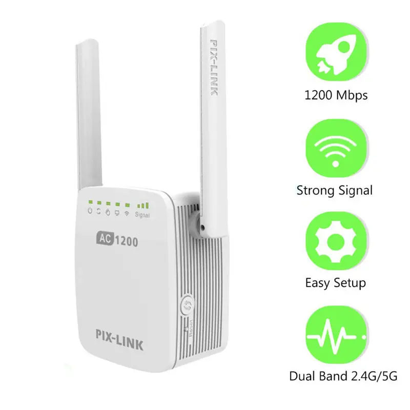 Pixlink Lv Ac12 Ac1200M ретранслятор/маршрутизатор/точка доступа беспроводной Wi Fi с