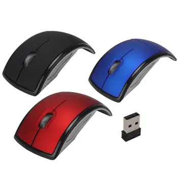 

Newest design Foldable Wireless Mouse 2.4G Computer Mouse Folding Optical Scroll Mice USB Receiver for Laptop PC Computer Office