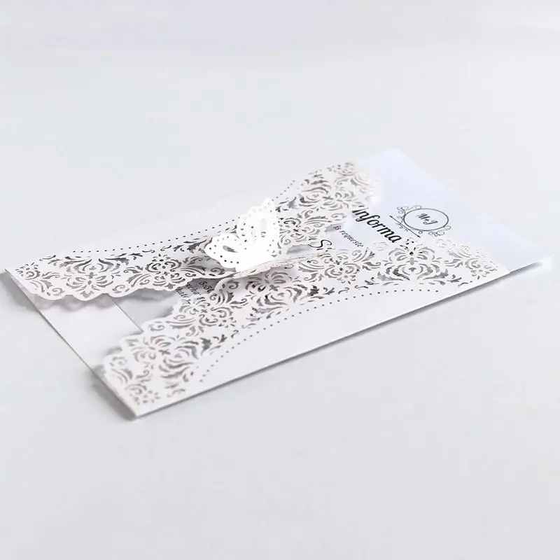  10PCS Invitation Greeting Card Exquisite Pattern Invitations Set for Wedding Birthday Party Supplie - 32989942554