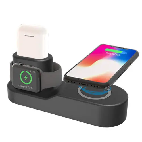 

4 in1 Wireless Charger Charging Dock Charging Station For Apple Watch iPhone X Airpods