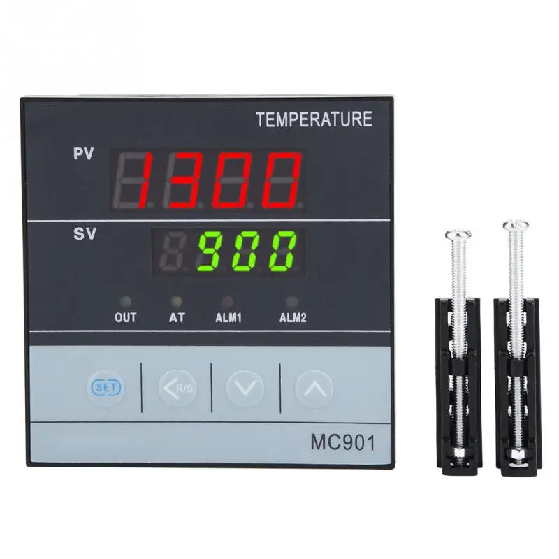 Kopen MC901 Digitale Waterdichte PID TEMPERATUURREGELAAR K Type PT100 Sensor Ingang Relais SSR Output