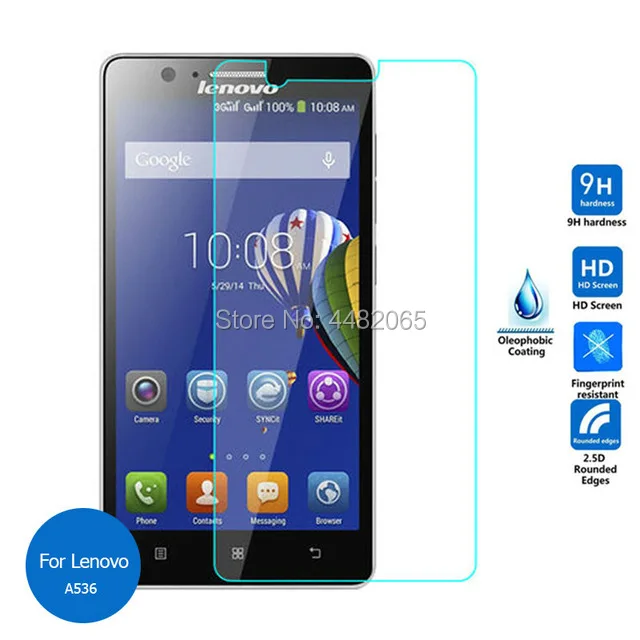 

For Lenovo A536 Tempered glass Screen Protector 9h Safety Protective Film on A358T A538 A 536 538 Guard Protection