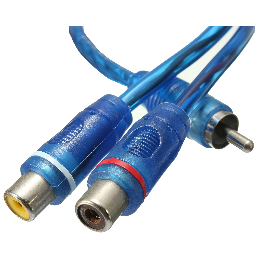 2x RCA Phono Y сплиттер свинцовый Кабель адаптер 1 Папа 2 женский автомобильный разъем 30
