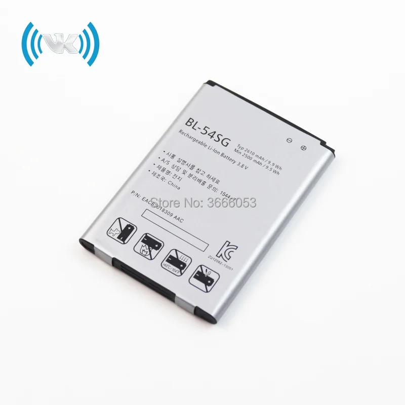 Сменный аккумулятор VK 2610 мАч/9 9 Вт/ч 3 8 В для LG BL 54SG G2 G4S F260 F300 F320L/S/K F520 D410 D722 D725 D728 D778