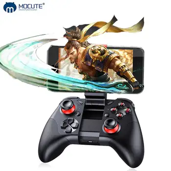 

MOCUTE 054 Wireless Bluetooth Game Controller Portable HandheldGamepad Joystick for Android iOS with Smartphone Holder 054 053