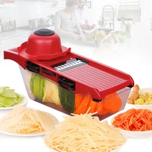 GZZT ручной овощерезка слайсер с 6 лезвиями картофель морковь Терка лук овощерезка бытовые кухонные инструменты