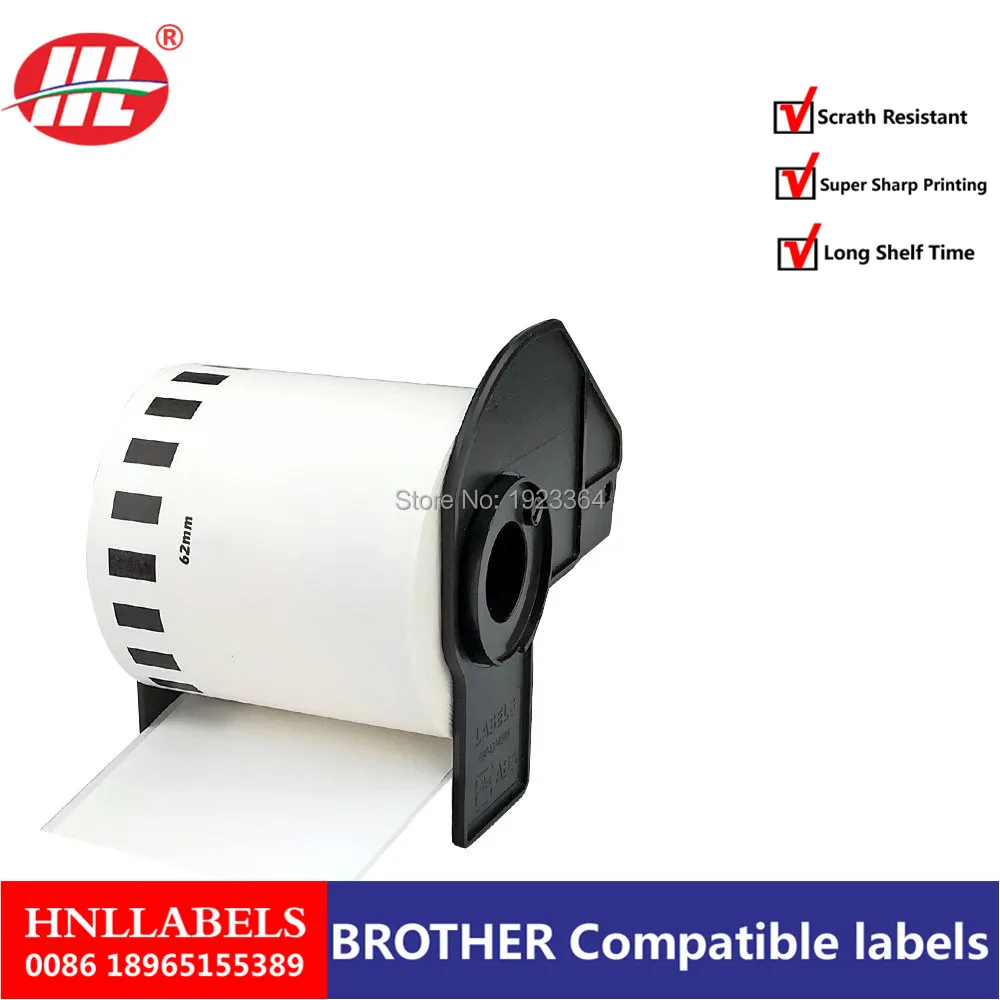 100x рулонные Совместимые Этикетки Brother DK 22212 62 мм x 15 24 м Dk этикетки Brother|Офисная