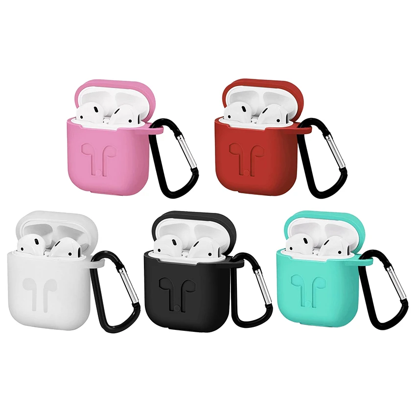 Мягкий силиконовый чехол для Apple Airpods противоударный Air Pods кожухи головных