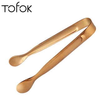 

Tofok Coffee Sugar Clip Stainless Steel Tweezer Mini BBQ Roasting Clamp Teabag Tong Holder Buffet Hot Kitchen Bar Tool Tableware