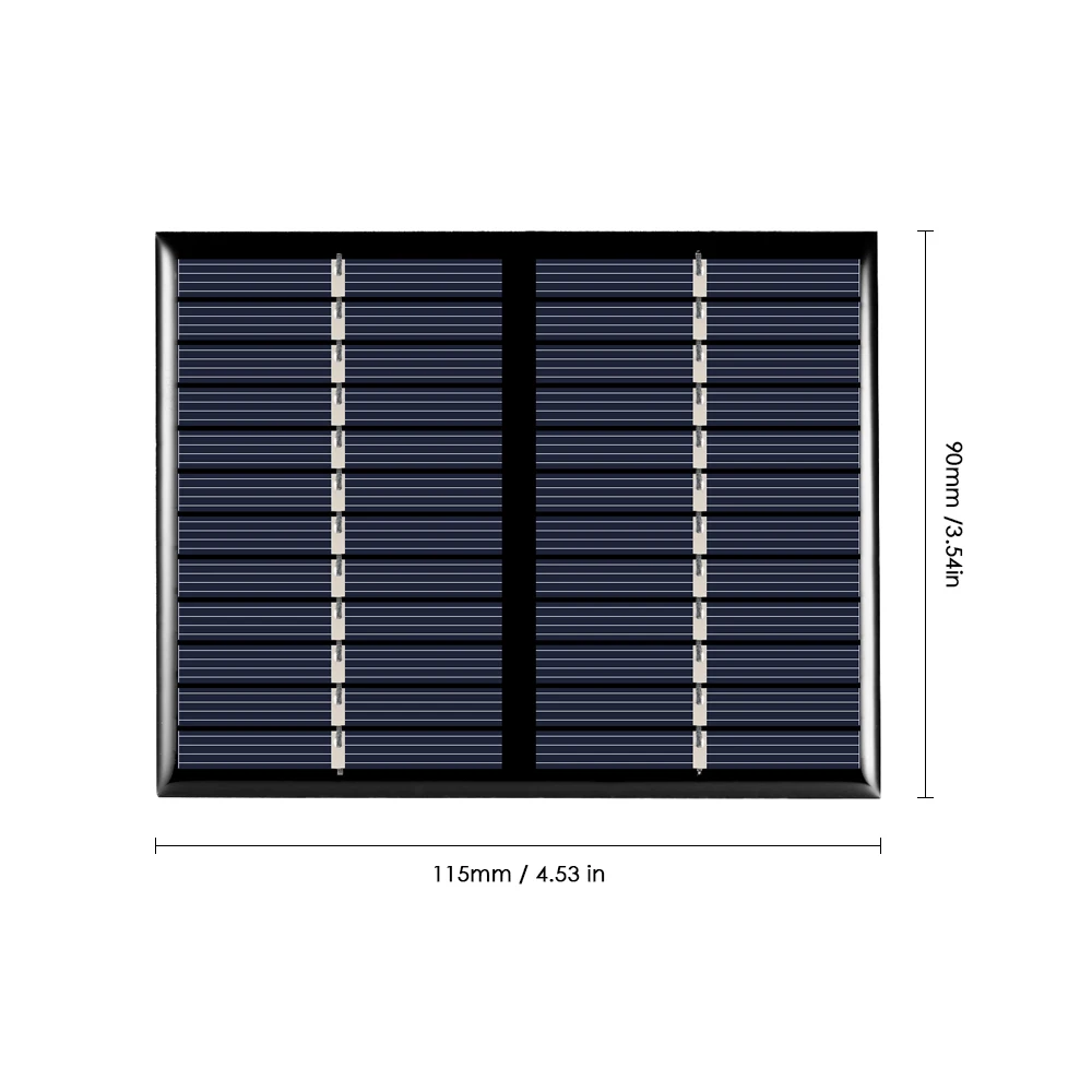1,5 Вт 12 В поликристаллического кремния панели солнечных батарей для DIY мощность зарядное устройство 115*90 мм