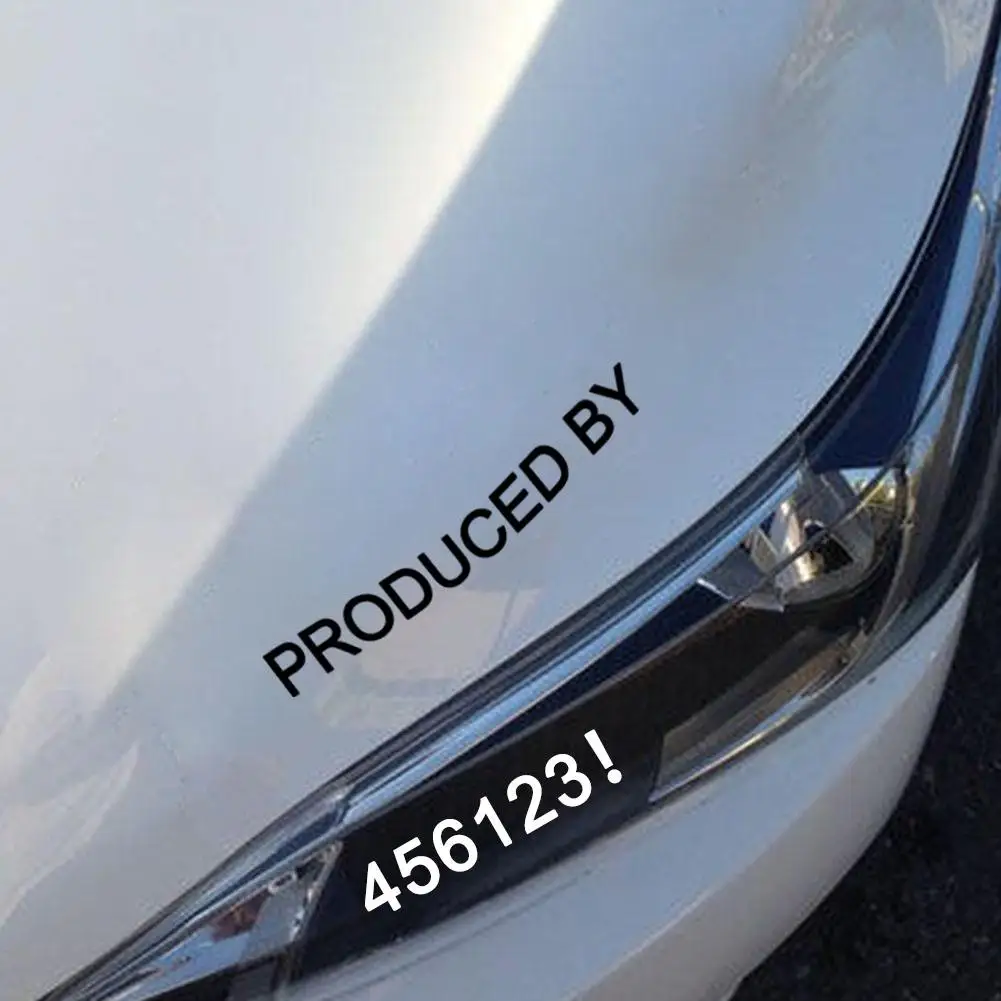 

Reflective Waterproof Car Sticker Sunshade Car Protection Sticker Personalized Alphabet Letters Digital Decorative Sticker