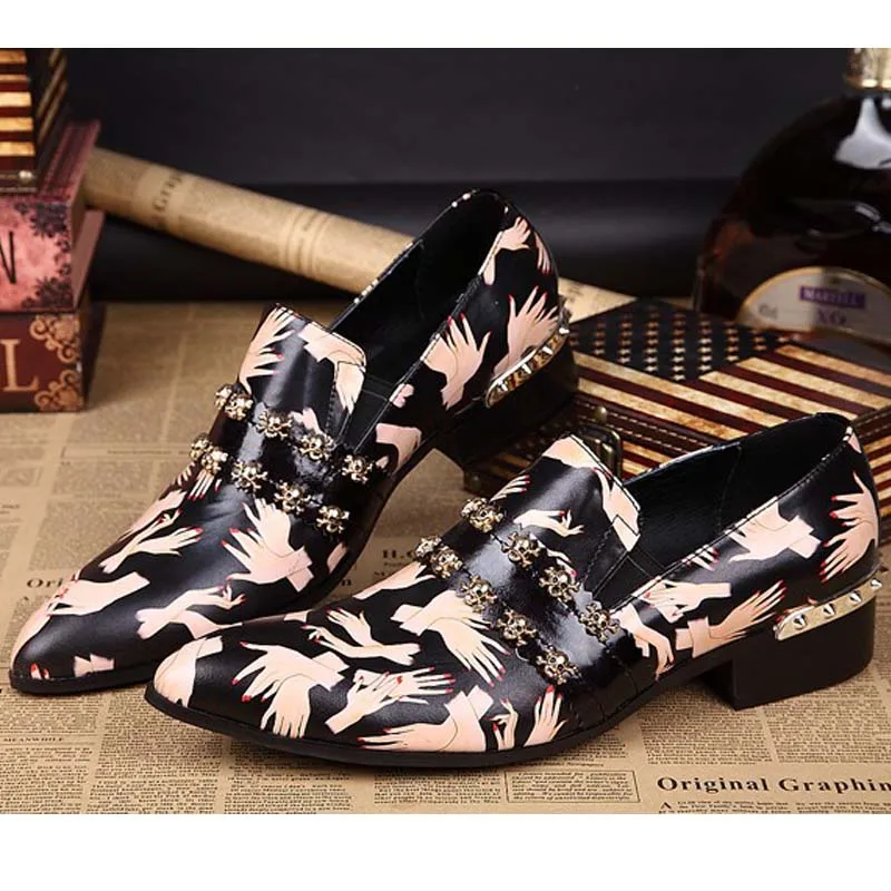 vestido Sapato Zapatos Planos Hombres De Genuino Slip Moda Masculino 2017 Black Los Mocasines Negocios Hombre Brithsh Cuero Hnx0WXR8