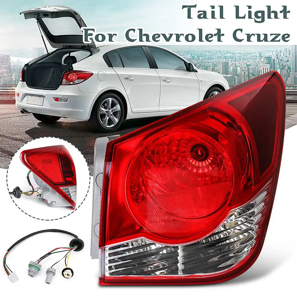 

Left/Right Side Rear Tail Light With Wire harness Brake Lamp Tail Light Lamp For Holden For Cruze JG JH 4 Door Sedan 2009-2017