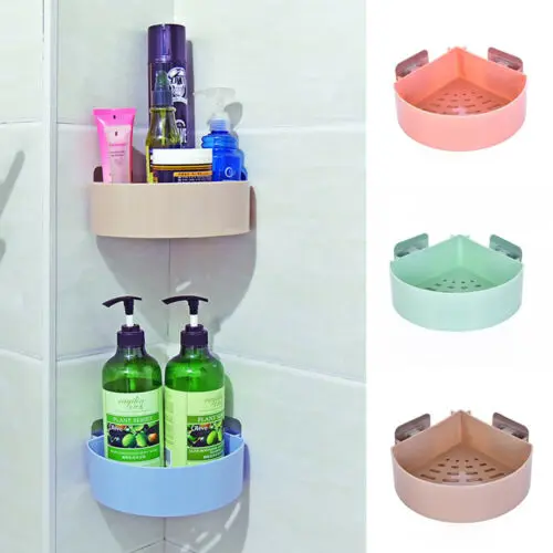 

Wall Corner Rack Holder Bathroom Shower Caddy Shelf Triangular Storage Organizer