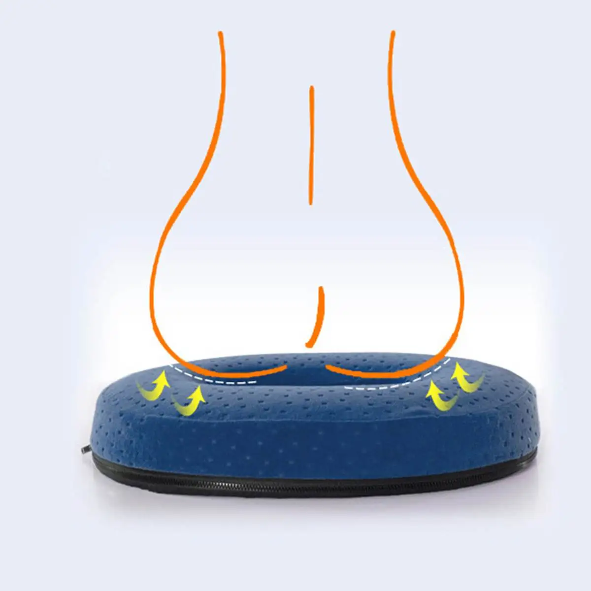 Ортопедическое удобное кресло Coccyx из пены с эффектом памяти подушка на