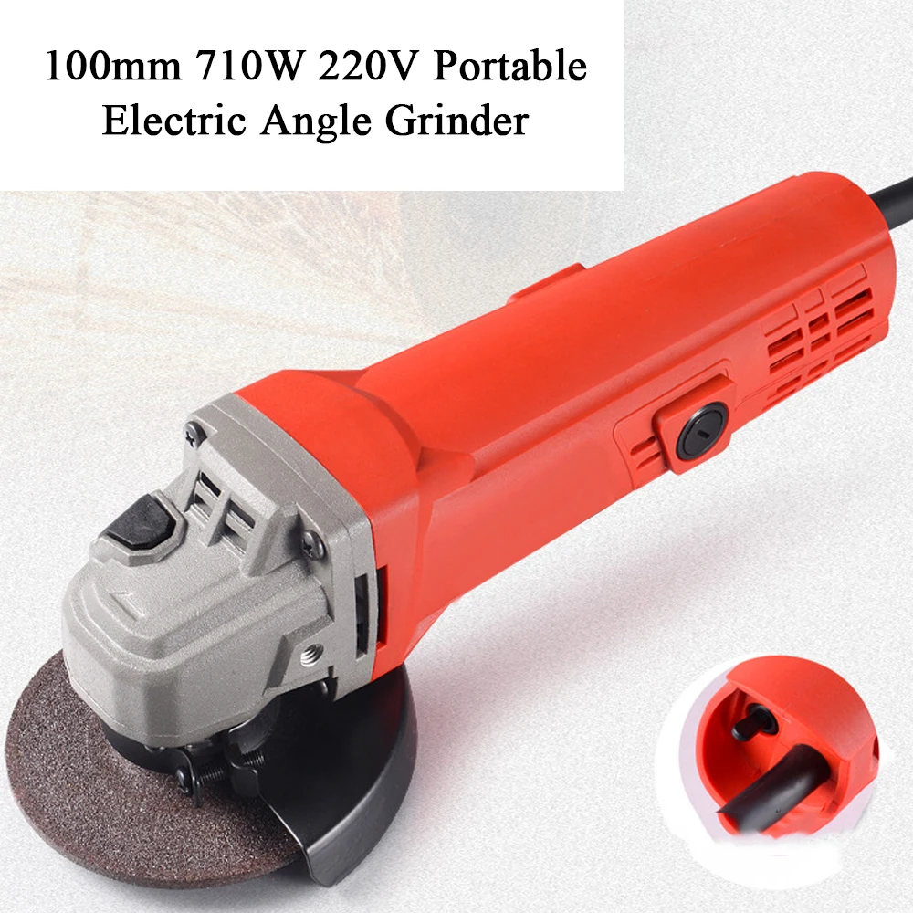 100mm 710W 220V Portable Electric Angle Grinder Car Polish Polisher Handheld Polishing Grinding Cutting Machine | Инструменты