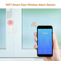 Wi-Fi Smart дверная оконная сигнализация сенсор беспроводной Дистанционное управление для домашней безопасности ультра-долгое время ожидания