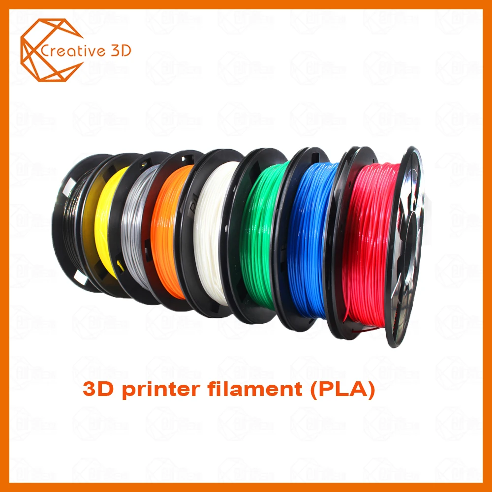 

DIY 3d printer filament more colors Optional PLA 1.75mm MakerBot RepRap plastic Rubber Consumables Material 0.2/KG Hotsale