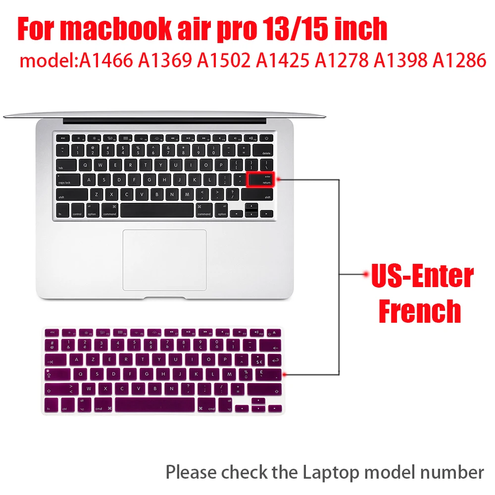 Мягкая силиконовая защитная пленка для клавиатуры macbook чехол pro air13 "15Retina display