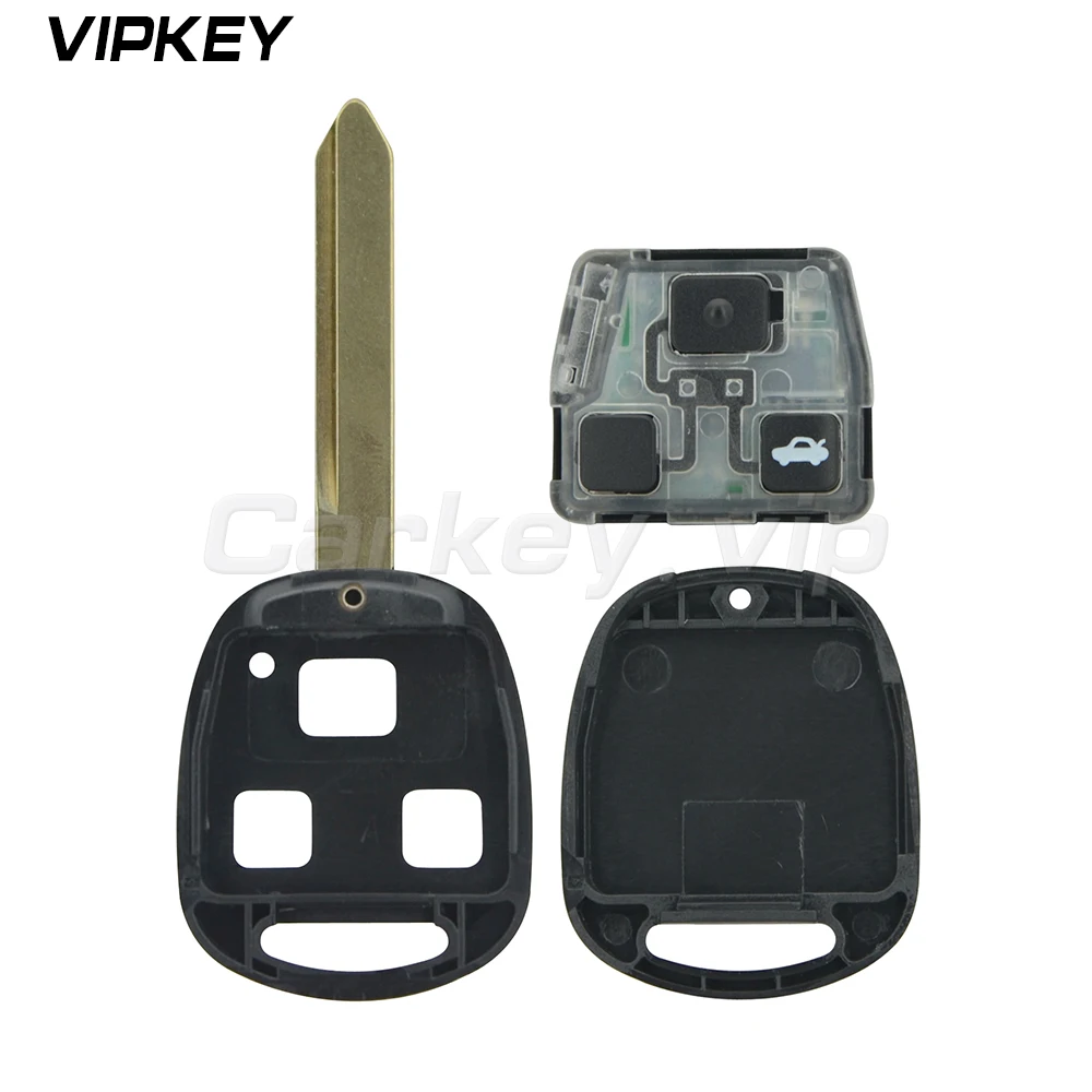 Remotekey 434 МГц 736670-A 3 кнопки дистанционного брелока для Toyota Avensis 2004 2005 2006 2007 2008 2009 4d70 чип Toy47 Автомобильный ключ