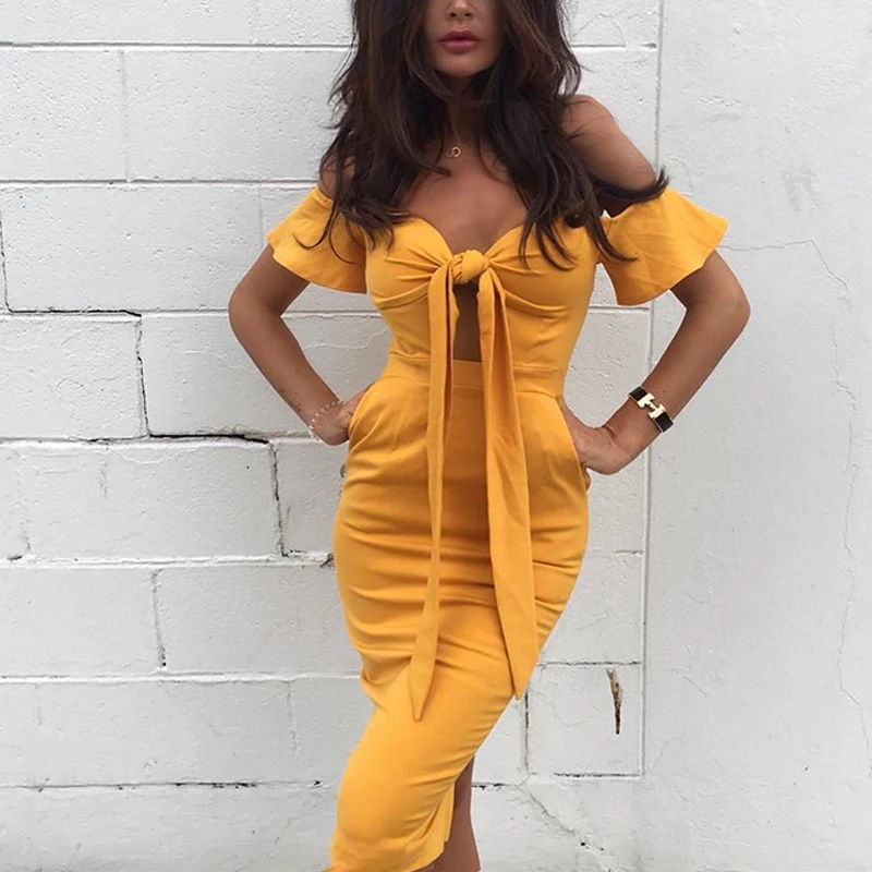 Платье С Большими Бантами На Плечах фото 11