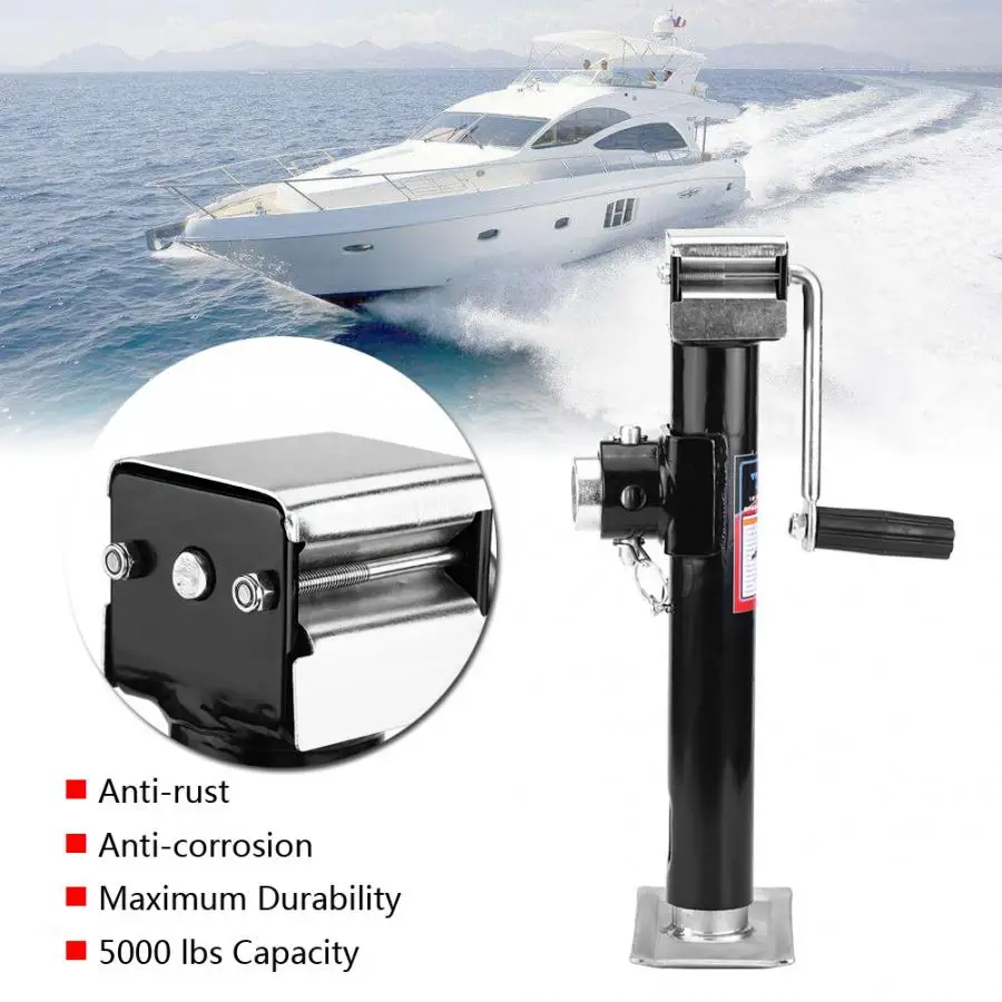 2000 lbs Yacht Trailer Leg Support Parts Caravan Jack Jockey Wheel Heavy Duty Metal Stand