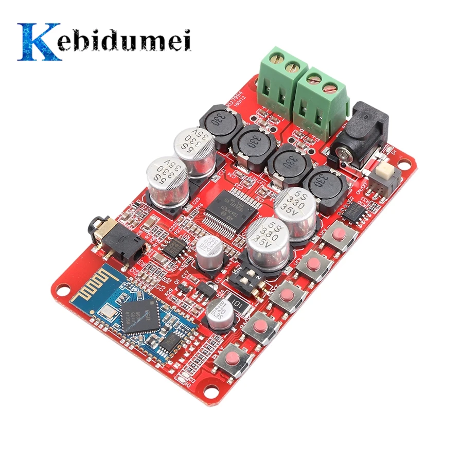 

kebidumei DC 8-25V Wireless Bluetooth 4.0 Audio Receiver Digital TDA7492P 25W+25W Amplifier Board