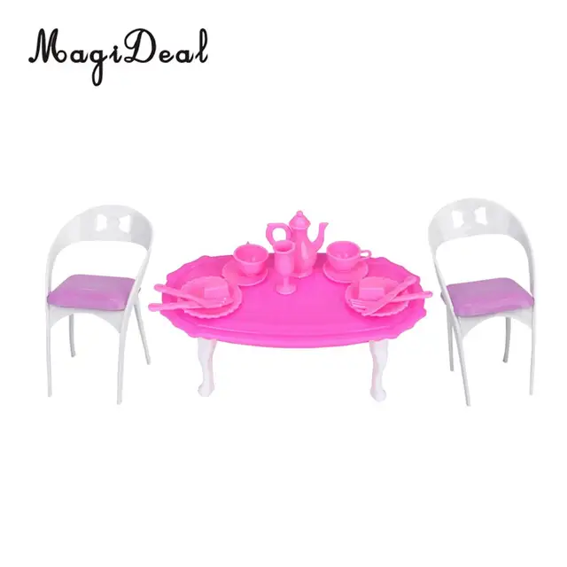 Special Offers Plastic 1/6 Scale Miniature Table Tableware Chair Play Set for Dollhouse Dolls House Dining Rooms Decoration Furniture Accs Special Offers Plastic 1/6 Scale Miniature Table Tableware Chair Play Set for Dollhouse Dolls House Dining Rooms Decoration Furniture Accs