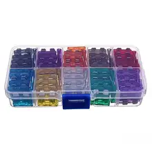 100 шт. из сплава цинка Ассорти Автомобиль Мотоцикл Средний плавкий предохранитель компонентов авто предохранитель контейнер под элемент питания 2/3/5/7,5/10/15/20/25/30/35A авто аксессуары, Новинка