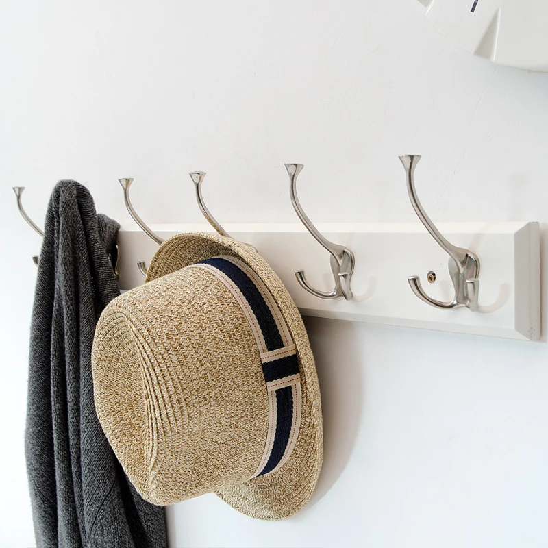 Wall Mounted Coat Rack with Metal Hooks for Storage for Hallway