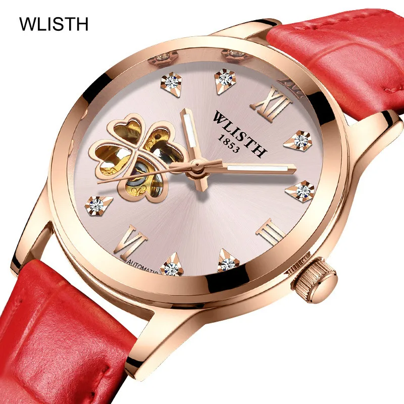 

New Volley Shi ladies watch heart-shaped hollow automatic mechanical watch luminous waterproof fashion personality watch