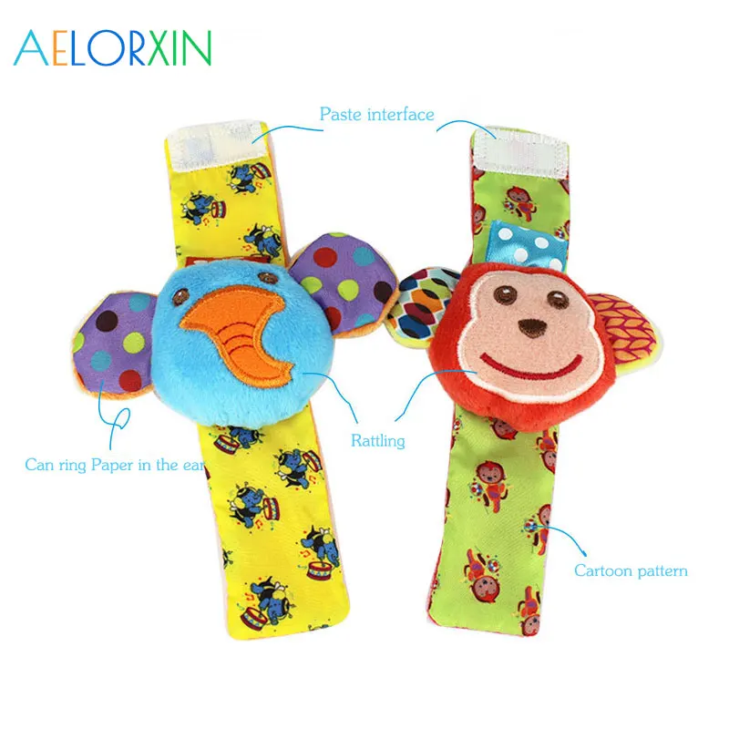 0-12 Months Cartoon Plush Socks Wrist Strap Rattles Animal Sock Foot Toy Soft Rattle Gift Baby Toys Newborn Infant Kids 0-12 Months Cartoon Plush Socks Wrist Strap Rattles Animal Sock Foot Toy Soft Rattle Gift Baby Toys Newborn Infant Kids