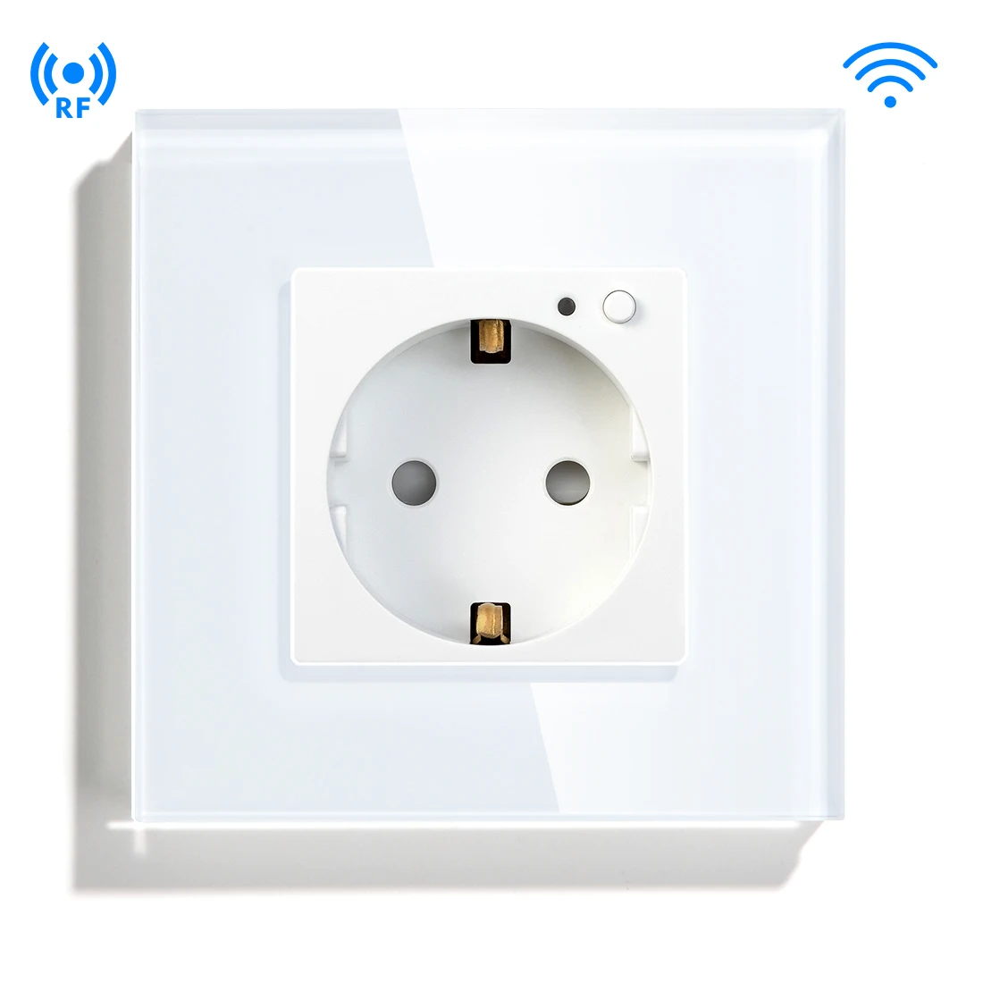 

Wall Schuko Wall Socket Smart Socket WIFI Socket with Remote White Black Gold