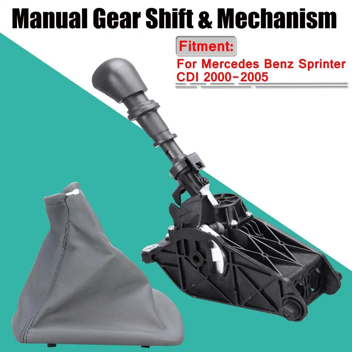 

5 Speed Car Gear Shift Knob Boot Cover Mechanism Manual Gearbox Knob Shift Lever New For Mercedes For Benz Sprinter CDI 2000-05
