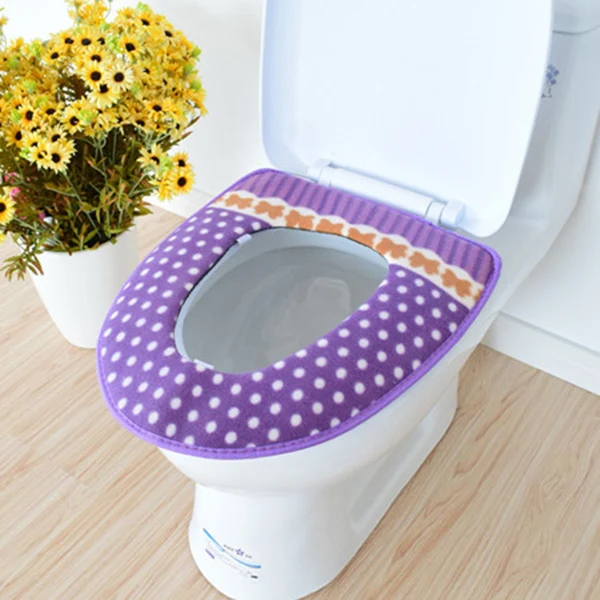 Winter Toilet Seat Warmer Fleece Thick Soft Comfortable Baby Potty Seats Case Bathroom Accessory Dropshipping | Дом и сад