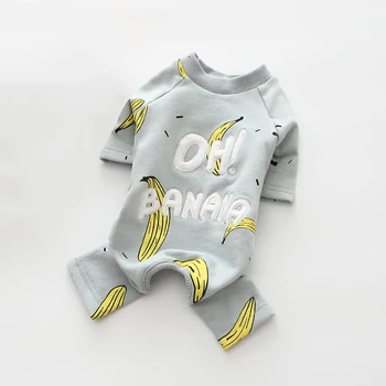 

Cartoon Banana Dog Clothes Spring Autumn Pets Dog Clothing For Small Dogs Shirts Yorkie Chihuahua Clothes Cute Puppy Coat